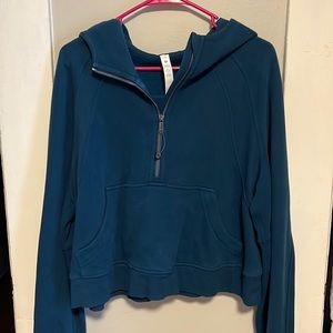 Lulu quarter zip scuba cropped oversized